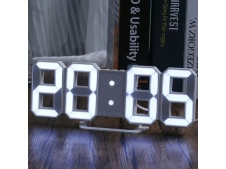 Horloge Digital LED 3D Affichage 24&12 Heures